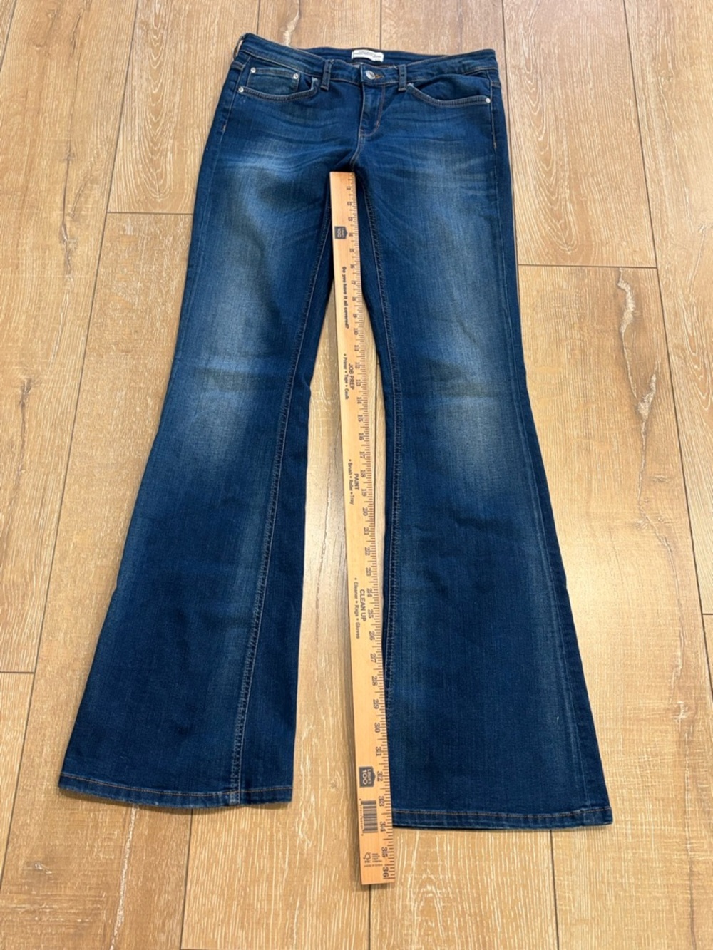 ZARA Women's Premium Denim Mid-Rise Flare Jeans - Size 8 (MEX 30) 34” inseam - Picture 4 of 9